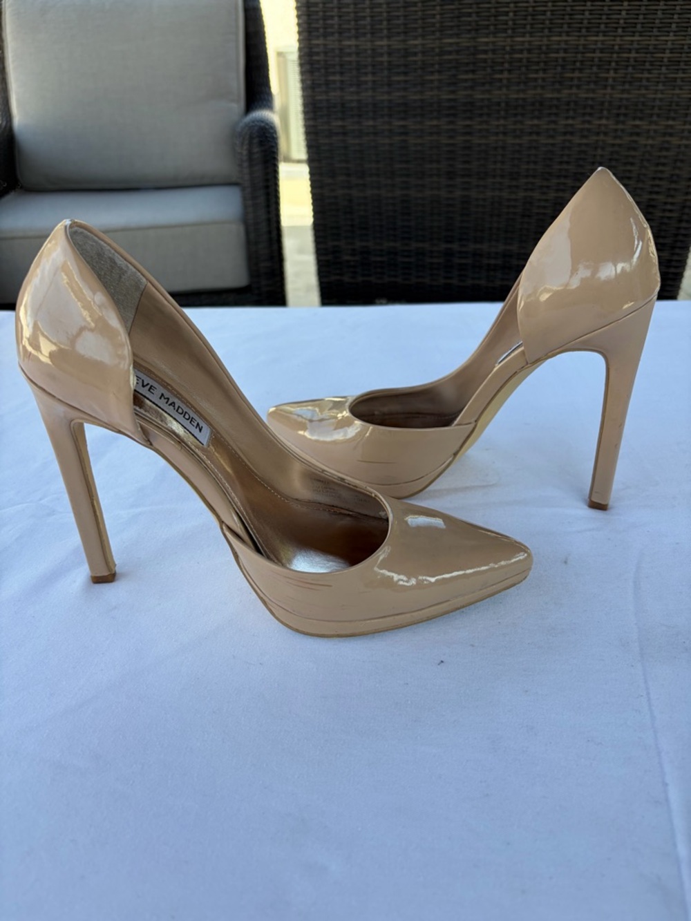 Steve Madden Printe Heels, Sz 8
